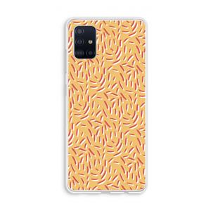 CaseCompany Camouflage: Galaxy A51 4G Transparant Hoesje