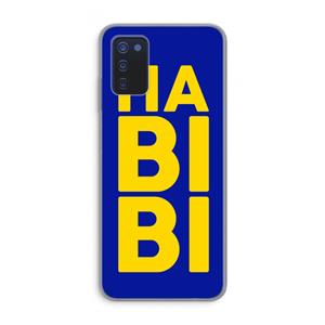 CaseCompany Habibi Blue: Samsung Galaxy A03s Transparant Hoesje