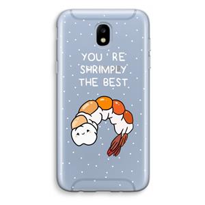 CaseCompany You're Shrimply The Best: Samsung Galaxy J5 (2017) Transparant Hoesje