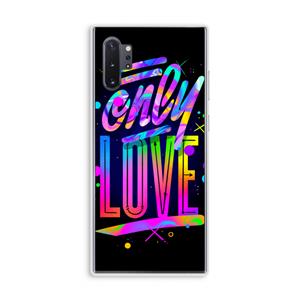 CaseCompany Only Love: Samsung Galaxy Note 10 Plus Transparant Hoesje