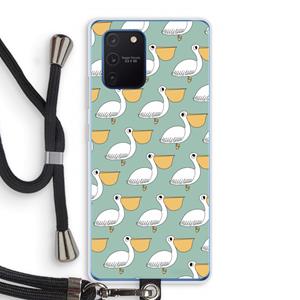 CaseCompany Pelican: Samsung Galaxy Note 10 Lite Transparant Hoesje met koord