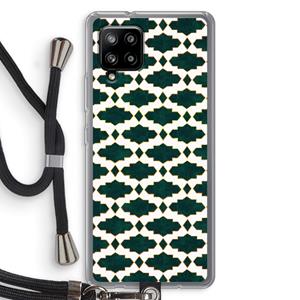 CaseCompany Moroccan tiles: Samsung Galaxy A42 5G Transparant Hoesje met koord