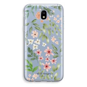 CaseCompany Botanical sweet flower heaven: Samsung Galaxy J5 (2017) Transparant Hoesje