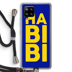 CaseCompany Habibi Blue: Samsung Galaxy A42 5G Transparant Hoesje met koord
