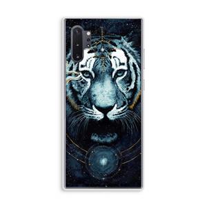 CaseCompany Darkness Tiger: Samsung Galaxy Note 10 Plus Transparant Hoesje