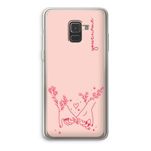 CaseCompany Best Friends: Samsung Galaxy A8 (2018) Transparant Hoesje