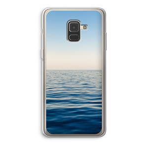 CaseCompany Water horizon: Samsung Galaxy A8 (2018) Transparant Hoesje