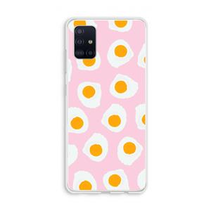CaseCompany Dancing eggs: Galaxy A51 4G Transparant Hoesje