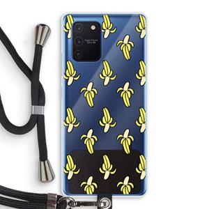 CaseCompany Bananas: Samsung Galaxy Note 10 Lite Transparant Hoesje met koord