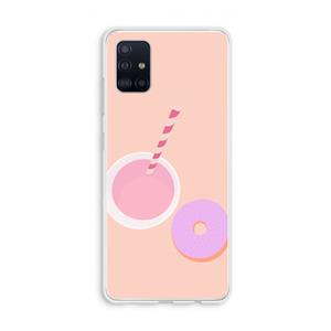 CaseCompany Donut: Galaxy A51 4G Transparant Hoesje