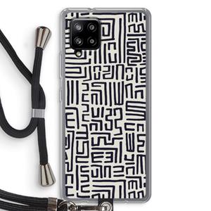 CaseCompany Moroccan Print: Samsung Galaxy A42 5G Transparant Hoesje met koord