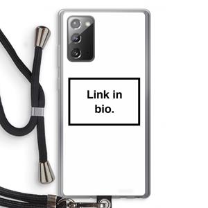CaseCompany Link in bio: Samsung Galaxy Note 20 / Note 20 5G Transparant Hoesje met koord
