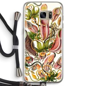 CaseCompany Haeckel Nepenthaceae: Samsung Galaxy S7 Edge Transparant Hoesje met koord