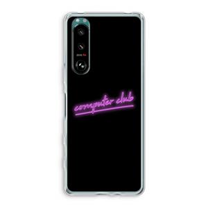 CaseCompany Vice Black: Sony Xperia 5 III Transparant Hoesje