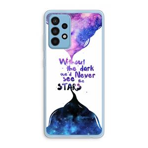 CaseCompany Stars quote: Samsung Galaxy A52 Transparant Hoesje