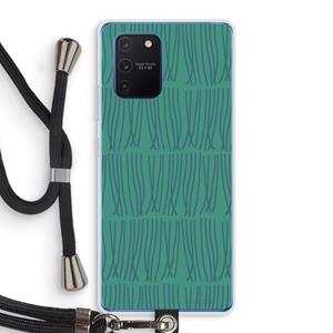 CaseCompany Swirls: Samsung Galaxy Note 10 Lite Transparant Hoesje met koord