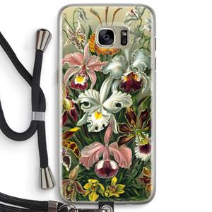 CaseCompany Haeckel Orchidae: Samsung Galaxy S7 Edge Transparant Hoesje met koord