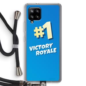 CaseCompany Victory Royale: Samsung Galaxy A42 5G Transparant Hoesje met koord