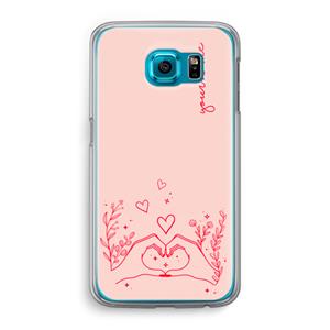 CaseCompany Love is in the air: Samsung Galaxy S6 Transparant Hoesje