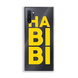CaseCompany Habibi Blue: Samsung Galaxy Note 10 Plus Transparant Hoesje