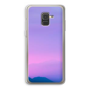 CaseCompany Sunset pastel: Samsung Galaxy A8 (2018) Transparant Hoesje