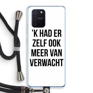 CaseCompany Meer verwacht: Samsung Galaxy Note 10 Lite Transparant Hoesje met koord