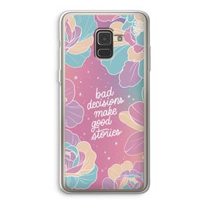 CaseCompany Good stories: Samsung Galaxy A8 (2018) Transparant Hoesje