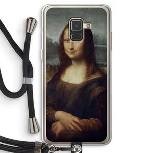 CaseCompany Mona Lisa: Samsung Galaxy A8 (2018) Transparant Hoesje met koord