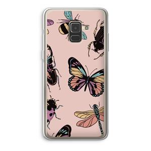 CaseCompany Tiny Bugs: Samsung Galaxy A8 (2018) Transparant Hoesje