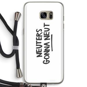 CaseCompany Neuters: Samsung Galaxy S7 Edge Transparant Hoesje met koord