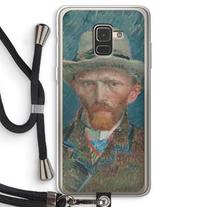 CaseCompany Van Gogh: Samsung Galaxy A8 (2018) Transparant Hoesje met koord