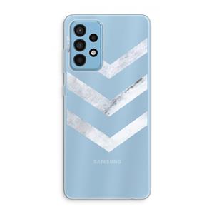 CaseCompany Marmeren pijlen: Samsung Galaxy A52 Transparant Hoesje