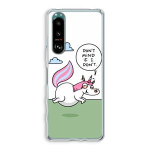 CaseCompany Unicorn: Sony Xperia 5 III Transparant Hoesje