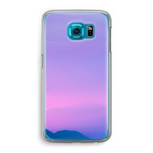 CaseCompany Sunset pastel: Samsung Galaxy S6 Transparant Hoesje