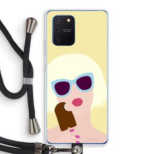 CaseCompany Ice cream: Samsung Galaxy Note 10 Lite Transparant Hoesje met koord