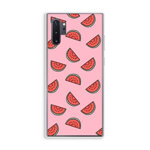 CaseCompany Watermeloen: Samsung Galaxy Note 10 Plus Transparant Hoesje
