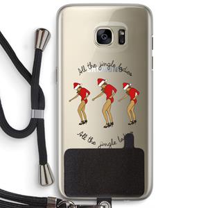 CaseCompany Jingle Ladies: Samsung Galaxy S7 Edge Transparant Hoesje met koord