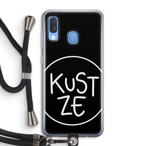 CaseCompany KUST ZE: Samsung Galaxy A40 Transparant Hoesje met koord