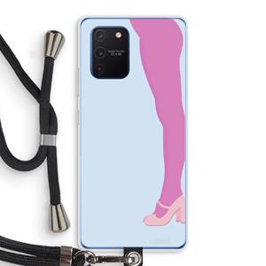 CaseCompany Pink panty: Samsung Galaxy Note 10 Lite Transparant Hoesje met koord