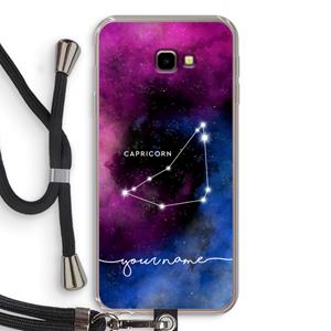 CaseCompany Sterrenbeeld - Donker: Samsung Galaxy J4 Plus Transparant Hoesje met koord