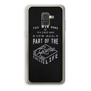 CaseCompany Life: Samsung Galaxy A8 (2018) Transparant Hoesje