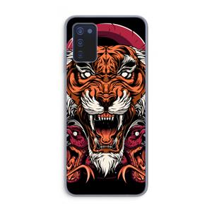 CaseCompany Tiger and Rattlesnakes: Samsung Galaxy A03s Transparant Hoesje