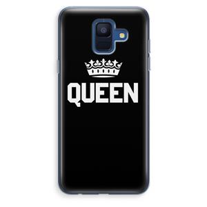 CaseCompany Queen zwart: Samsung Galaxy A6 (2018) Transparant Hoesje