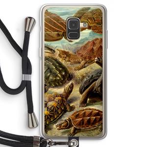 CaseCompany Haeckel Chelonia: Samsung Galaxy A8 (2018) Transparant Hoesje met koord