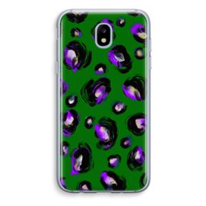 CaseCompany Green Cheetah: Samsung Galaxy J5 (2017) Transparant Hoesje