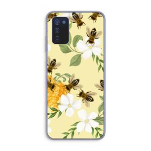 CaseCompany No flowers without bees: Samsung Galaxy A03s Transparant Hoesje