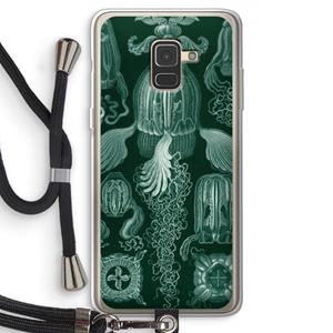 CaseCompany Haeckel Cubomedusae: Samsung Galaxy A8 (2018) Transparant Hoesje met koord