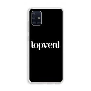 CaseCompany Topvent Zwart: Galaxy A51 4G Transparant Hoesje