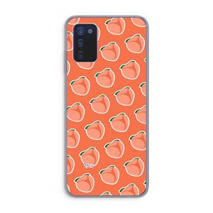 CaseCompany Just peachy: Samsung Galaxy A03s Transparant Hoesje