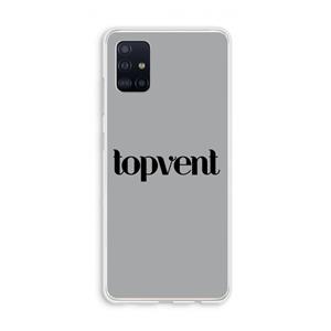CaseCompany Topvent Grijs Zwart: Galaxy A51 4G Transparant Hoesje